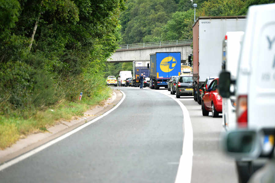 M54 wegen Polizeieinsatz gesperrt