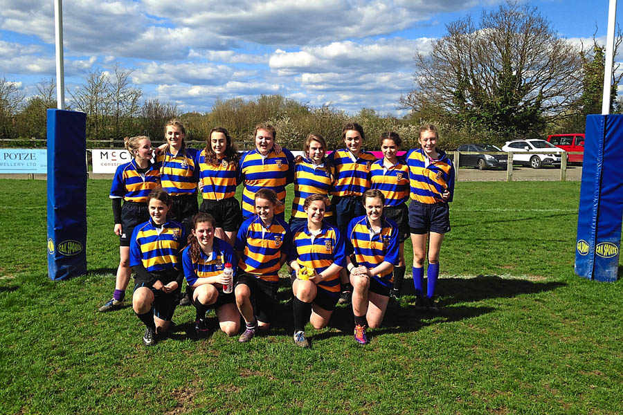 Shropshire Rugby Shropshire girls having a ball in rugby
