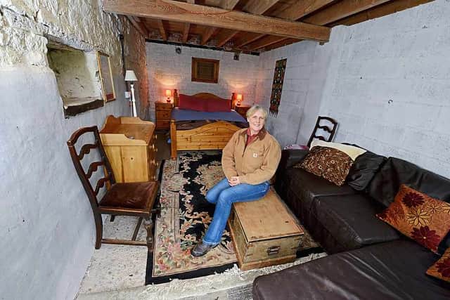 Katrina Boydon inside the barn/stable
