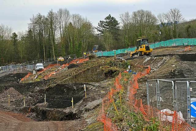 Work takes place off Calcutts Road, Jackfield