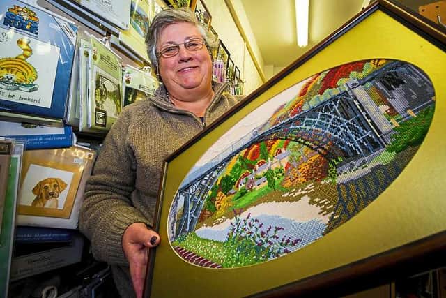 Janet French, of Janet and Sandra's Crafts at the craft centre