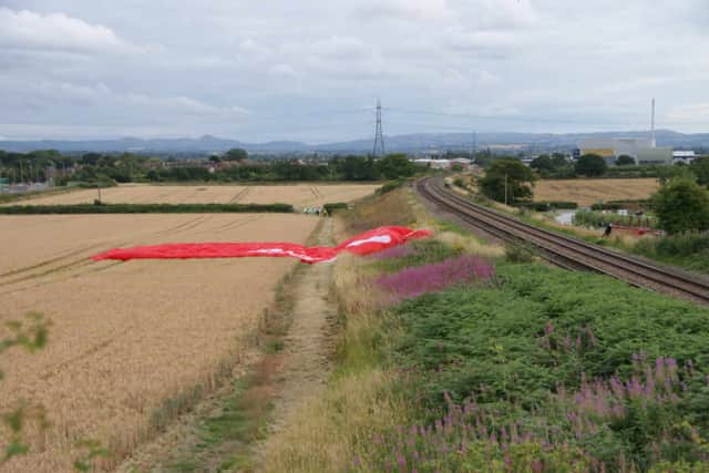 The balloon which crashed near Shrewsbury