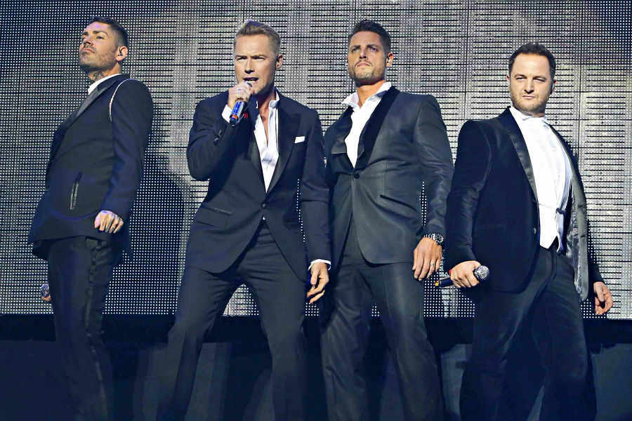 Boyzone Dancing More than half of tickets for Boyzone's Telford concert snapped up