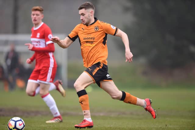 Will Randall in action for Wolves