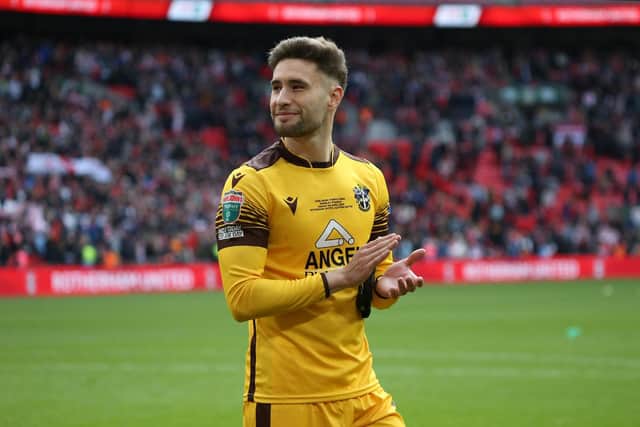 Randall at Wembley with Sutton United