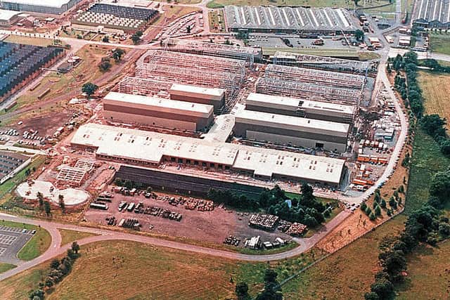 Boom times  In the summer of 1986  new warehouses were being built at Donnington in the wake of the 1983 fire