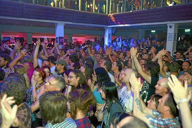 A large crowd enjoyed the concert at the Buttermarket.