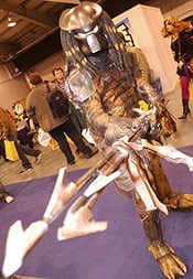 Thousands of fans of science fiction and fantasy films and television were visiting an exhibition centre in Telford today for a massive convention.