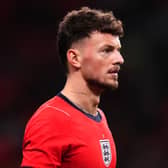 England’s Ben White during the international friendly against Uruguay at Wembley