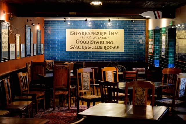 The Shakespeare Inn is a comfy and cosy place to sit and enjoy a drink