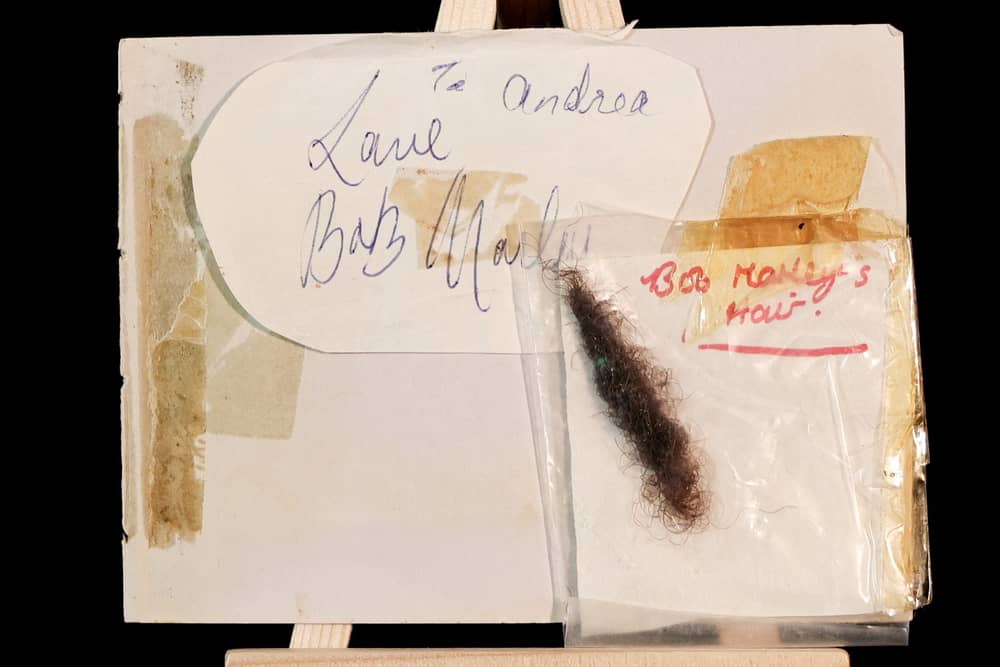 A dreadlock from Bob Marley's hair 