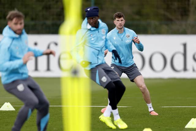 Chris Mepham has not played since February 7 but is back in training. (Photo by Adam Fradgley/West Bromwich Albion FC via Getty Images)