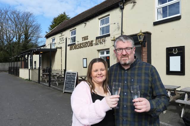 The Horseshoes Inn, Ketley, with new landlords Julie and Ryan Owen