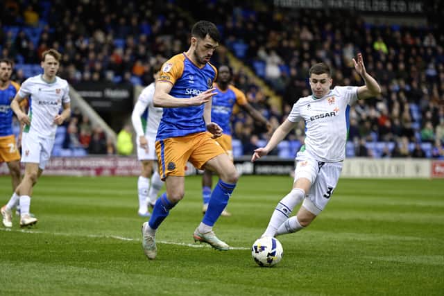 John Marquis of Shrewsbury Town against Tranmere Rovers