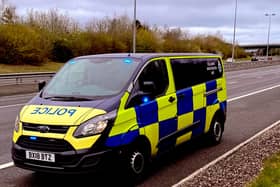 Full closure in place on motorway in Staffordshire. (Photo: Staffordshire SCIU)