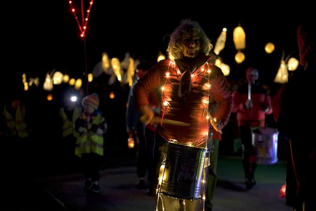 Part of the lantern parade during the Elan Dark Sky Festival