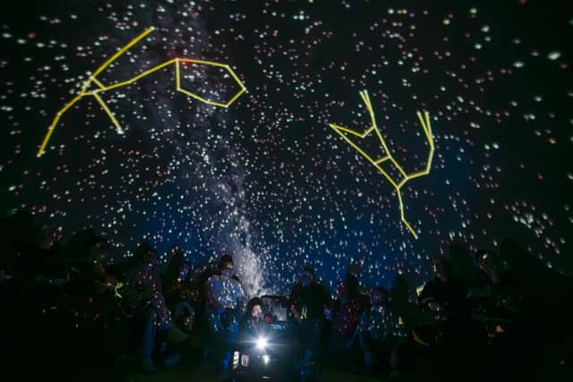 The Elan Valley Trust Dark Sky team held three sell-out planetarium shows