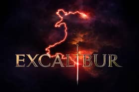 The Excalibur film logo.