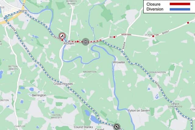 Diversion routes planned for the work.