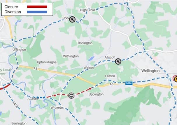 Diversion routes planned for the work.
