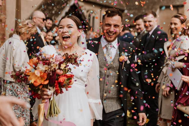 Kate and Charley say seeing all the hard work come together on a perfect wedding day is very rewarding