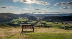 Over Bradnor Hill with magnificent 360 degree views is a four mile walk.