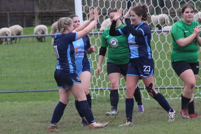 Orla Probert celebrates after scoring
