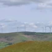 A graphic of how the Nant Mithil wind turbines could look. 