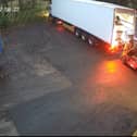 CCTV image of moments before man was crushed by concrete block in the back of HGV