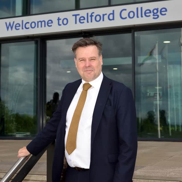 Telford College's Principal and CEO Lawrence Wood.
