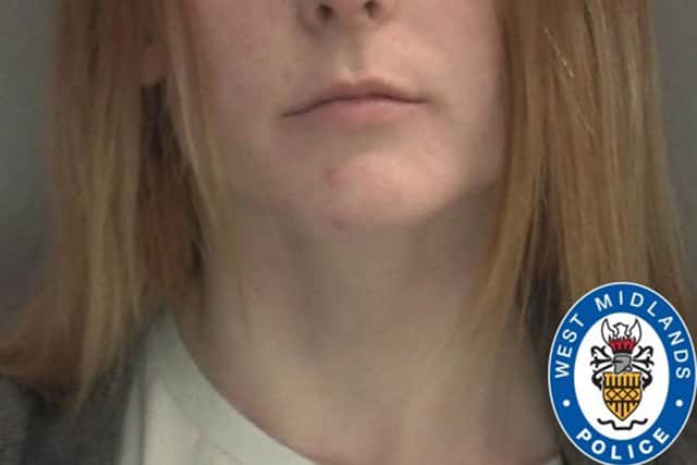 Kimberley Cookson, 23, who has been jailed at Wolverhampton Crown Court for three years and four months for the gross negligence manslaughter of 14-month-old Noah Sibanda.