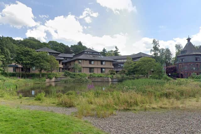 Powys County Council's headquarters in Llandrindod Wells.