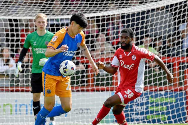 Isaac Lee earns praise from Shrewsbury Town team-mate Tom Sang after debut