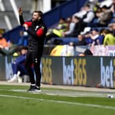 PRESTON, ENGLAND - APRIL 18: James Morrison Interim Head Coach of West Bromwich Albion shouts instruction to his team during the Sky Bet Championship match between Preston North End and West Bromwich Albion at Deepdale Stadium on April 18, 2026 in Preston, United Kingdom. (Photo by Adam Fradgley/West Bromwich Albion FC via Getty Images)