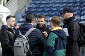 PRESTON, ENGLAND - APRIL 18: James Morrison Interim Head Coach of West Bromwich Albion is interviewed by reporters after the 0-2 result in the Sky Bet Championship match between Preston North End and West Bromwich Albion at Deepdale Stadium on April 18, 2026 in Preston, United Kingdom. (Photo by Adam Fradgley/West Bromwich Albion FC via Getty Images)