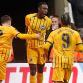 Villa target Pervis Estupinan in Premier League action for Brighton, who he spent three seasons with before a switch to AC Milan last summer.