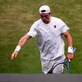 Jack Draper during his match against Marin Cilic as Wimbledon 2025