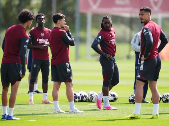 Arsenal train at London Colney
