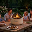 Combining a barbecue and a fire pit, this is such a bargain for £34