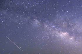 The Lyrid meteor shower in the Thanlyin sky in 2015.