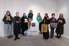 With their work at the 'Jess Collective' photocall  are from left Jess Dixon, Jess MacKenzie, Jess Davis, Jess Edwards, Jess Watkins, Jess Wood, Jess Lowe and Jess Hinsley. Jess Allen was not present