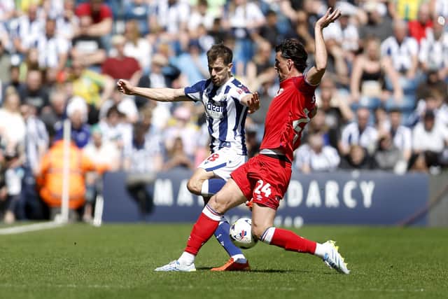 Albion’s Jayson Molumby during the clash against Ipswich, where the Baggies secured survival with a draw.(Photo by Adam Fradgley/West Bromwich Albion FC via Getty Images)
