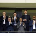 WEST BROMWICH, ENGLAND - APRIL 25: Mark Miles Executive Director Shilen Patel Owner and Chairman of West Bromwich Albion and the rest of the West Bromwich Albion board applaud the players after the 0-0 result in the Sky Bet Championship match between West Bromwich Albion and Ipswich Town at The Hawthorns on April 25, 2026 in West Bromwich, United Kingdom. (Photo by Adam Fradgley/West Bromwich Albion FC via Getty Images)