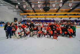 Telford Tigers legends back on the ice last season to mark the club's 40th anniversary (Picture: Edward Bowen/ebphotography)