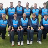 The Shropshire team ahead of their opening National Counties match of the season against Cumbria. Back, from left: Matt Simmonds, Roman Walker, Clark Haddrell, Ben Roberts, Joe Johnson, Theo Wylie. Front: Harry Chandler, Andre Bradford, Tom Fell (captain), Ben Lees, Joe Stanley.