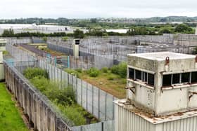 General views of the former H Block Maze prison at Long Kesh near Lisburn Northern Ireland