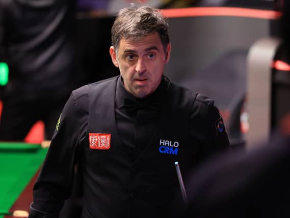 Ronnie O’Sullivan after losing to John Higgins