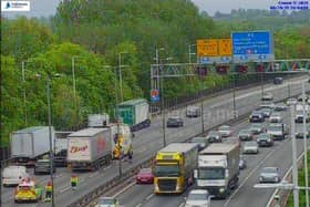 Long queues could be seen building on the M6 Southbound