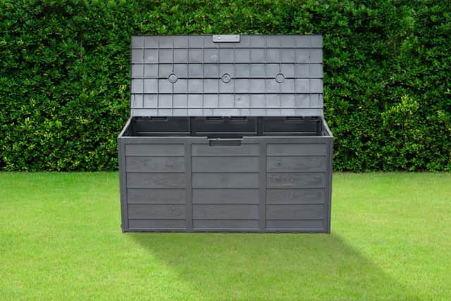 The box is completely weatherproof and lockable - although you need to supply the lock yourself