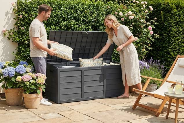 Just £34.99 gets you this huge storage box - perfect for decluttering a garden